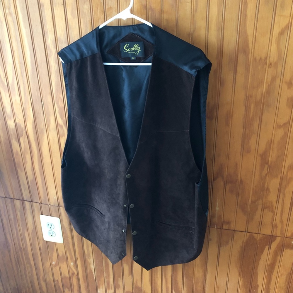 Sculpt Leather Suede Vest